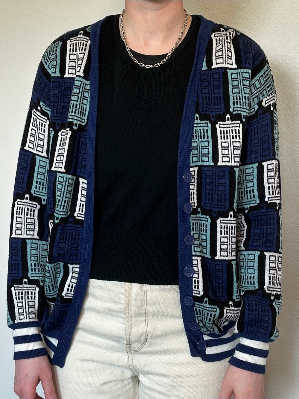 Doctor Who TARDIS cardigan
